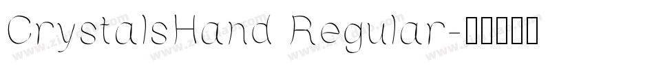 CrystalsHand Regular字体转换